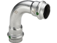 VIEGA Inox bøjning 90 grader 35 mm Inox, rustfri stål muffe/muffe, SC-Contur