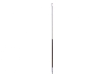 Skaft 150 cm med Gevind Aluminium Hvid,1 stk