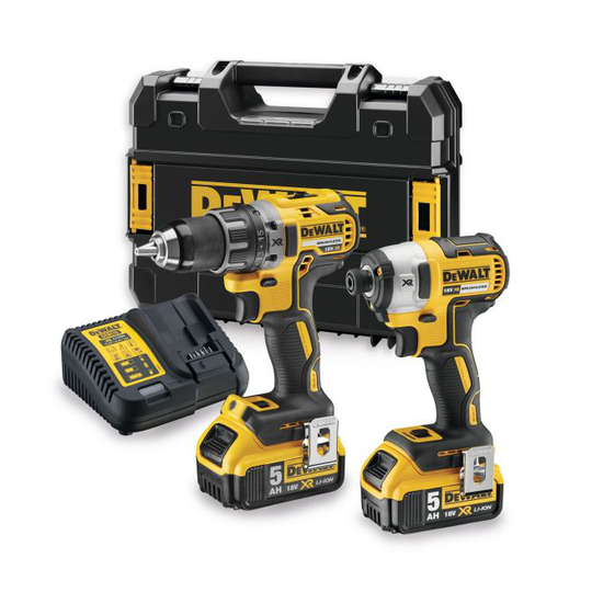 DeWALT 18V XR 2 Pak 791/887/115 , 2x5ah,TSTAK - DCK268P2T-QW
