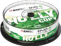 EMTEC - 25 x DVD-R - 4.7 GB (120min) 16x - sølv - spindle