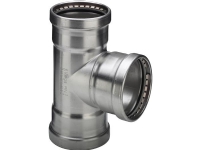 VIEGA Inox tee 76,1 mm INOX, rustfri stål, SC-Contur