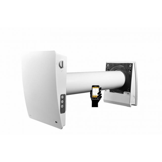 Duka One S4 Plus Wifi , Ø100mm - Et rumsvarme genvinding