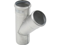 Blücher gr.rør 45gr.75mm - strømlinet RF AISI 304.Alm RF stål