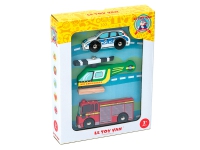 Le Toy Van Emergency Vehicle Set, Køretøjssæt, Emergency Vehicle Set, 3 År, Træ, Blå, Grøn, Rød, Hvid, Gul