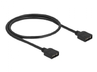 Delock - RGB LED-lyshub - 10 porte - sort