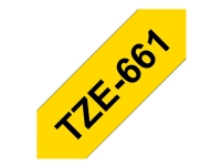 Brother TZe-661 - sort på gul 36mm x 8m