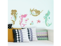 Havfrue glitter wallstickers