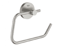 Grohe Essentials toiletrulleh. - Toiletpapirholder uden låg, Supersteel 40689DC1