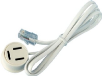 Telefon patchkabel RJ45/3 polet 30CM hvid