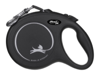 Flexi New Classic Tape Lanyard - L 8 m, black, 50kg