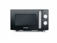 Severin MW 7762, Bordplade, Grill mikroovn, 20 L, 800 W, Dreje, Sort, Rustfrit stål