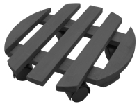 Green>it® planterullevogn sort træ Ø30 cm