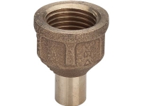 Viega indstiksstykke nippel/muffe 22 mm x 34 rødgods