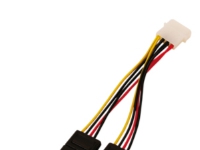 LogiLink CS0007, 0,15 m, 2 x SATA 15 stikben, Hanstik, Hunstik, Sort, Rød, Hvid, Gul