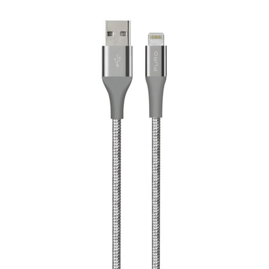 Puro Usb-a - Lightning Mfi Kabel 1,2m Grå
