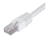 DELTACO STP-635V - Patchkabel - RJ-45 (han) til RJ-45 (han) - 35 m - foldet uskærmet snoet par (F/UTP) - CAT 6 - booted - hvid