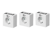 goobay - Timer - kabling - hvid (pakke med 3)