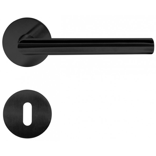 Home-it dørgreb med V-greb 16 mm matsort