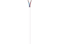 NKT Tilledning, pvc 2X0,75mm² PKL hvid 300/300V spole, kabeldiameter 6,3mm - (100 meter)