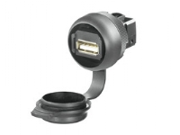 Indbygningsstik med usb IP65