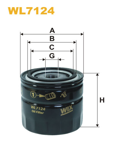 Wix oliefilter wl7124