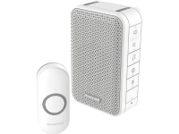 FRIEDLAND BY HONEYWELL Trådløs Dørklokke kit DC313N LED 150 meter 6 melodier 84DB hvid Batteri til dørklokke: 4xAA/LR6 (medfølger ikke)