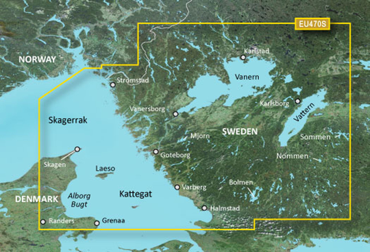 Garmin Bluechart G3 Vision veu470s Stromstad-Halmstad