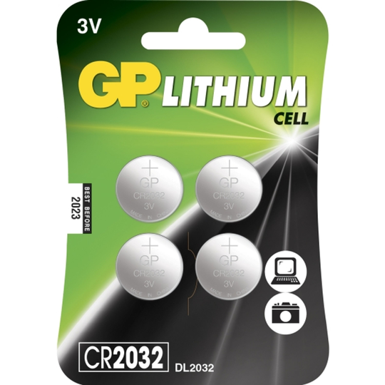 Batteri gp cr2032 4-pack