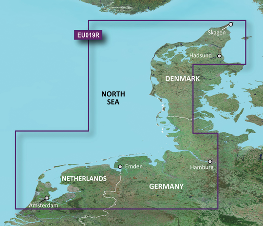 Garmin Bluechart G3 Vision veu019r Aalborg-Amsterdam