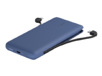 Belkin BOOST CHARGE PLUS - Powerbank - 10000 mAh - 23 Watt - Fast Charge - 2 output-stikforbindelser (Lightning, USB-C) - midnatsblå