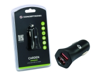 Conceptronic CARDEN - Bilstrømsadapter - 24 Watt - 4.8 A - 2 output-stikforbindelser (USB)