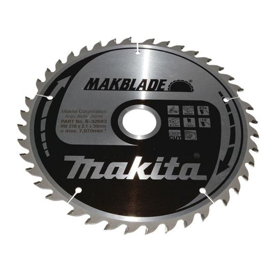 Makita Hm Klinge 216x30x40z Makblade - B-32683