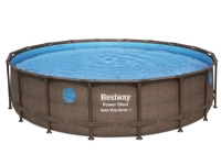 Bestway Power Steel 549 x 122 cm Swim Vista II m/pumpe, stige m.v.
