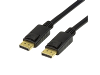 LogiLink CV0120, 2 m, DisplayPort, DisplayPort, Hanstik, Hanstik, Sort