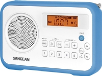 Sangean Traveller 180, Bærbar, AM,FM, Orange, Blå, Hvid, AA, Vekselstrøm, Batteri