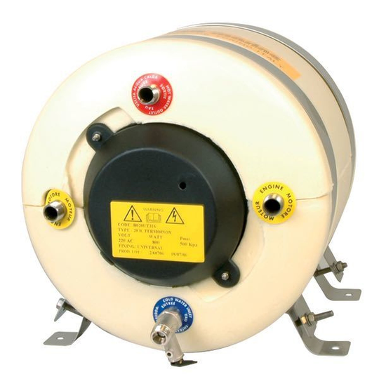 Sigmar Varmtvandsbeholder 20L, 220v, 800w, 9kg, 410 mm, ø355 mm