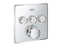 Grohe Smartc .termostat 3funk - til indbygning , firkantet 29126000