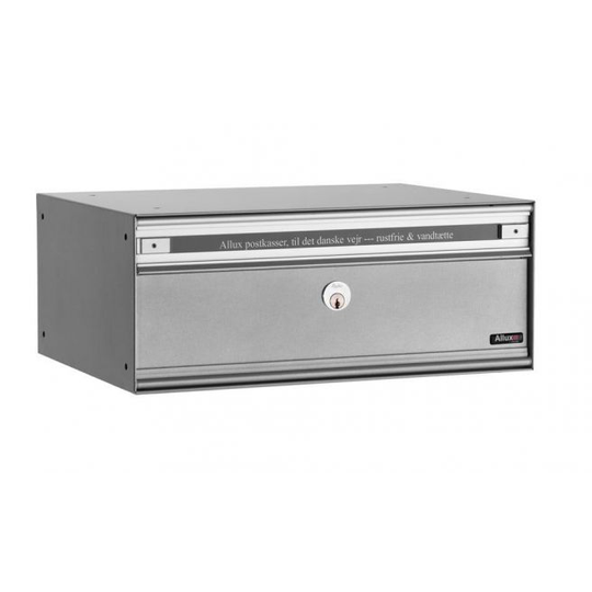 Allux PC2 - uden lås 6 modul Alu. Grå m. stållåge Systempostkasse - F47855-6G
