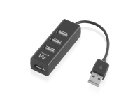 Ewent EW1123, USB 2.0, USB 2.0, 480 Mbit/s, Sort, 0,12 m, 65 mm