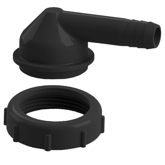 Nuova rade 90 grader 38mm slangestuds m/ ring 1 1/2