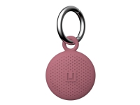 [U] Protective Case for Apple AirTag with Keychain - DOT Dusty Rose - Taske til sikkerhedsskilt - silicone - støvet rosa - for Apple AirTag