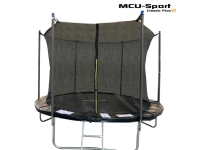 MCU-Sport Classic Plus V2 3,05M Trampolin + Sikkerhedsnet + Stige Sort
