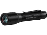 LEDLENSER Lygte med fokusering. Tre lysstyrker (15/60/150 lumen). Lev. Inkl. 1 stk. AA batteri. IP44.