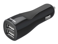 Hama Car Charger - Bilstrømsadapter - 24 Watt - 4.8 A - 2 output-stikforbindelser (USB) - sort