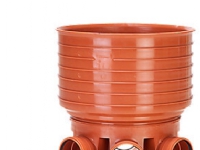 Rense-insp.brønd 315-110mm T2 - lige gennemløb og H+V tilløb. Uponor PP