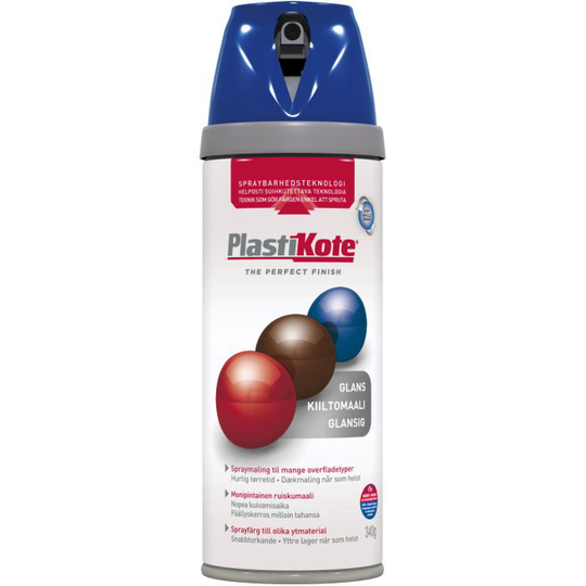 Plasti-kote Twist, Blank - 21111/ral 5010 Havblå 400ml