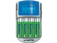 Varta Power Play LCD Charger - 2-4 t batterioplader - (for 4xAA/AAA) + AC-strømadapter + bilstrømsadapter 4 x AA type - 2700 mAh