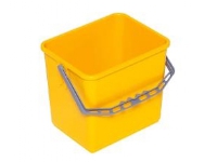 Spand 6 ltr Firkantet Gul,1 stk