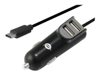 Conceptronic CARDEN - Bilstrømsadapter - 15.5 Watt - 3.1 A - 3 output-stikforbindelser (USB, USB-C)