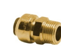Broen 1/2'' x15mm Overgangsnip - Passer til Qtoo indbygningsdel